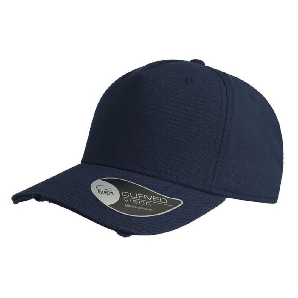 Atlantis Cargo Weathered Visor 5 Panel Cap / Navy